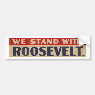 "We staan met roodbaars" bumpersticker