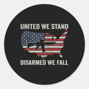 We staan ontwapend We Herfsten - Pro Pistolen USA Ronde Sticker