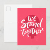 We staan samen briefkaart (Voorkant / Achterkant)