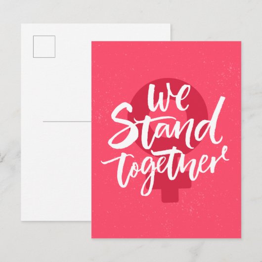 We staan samen briefkaart (Voorkant / Achterkant)