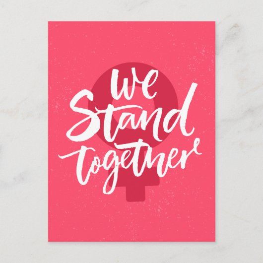 We staan samen briefkaart (Voorkant)