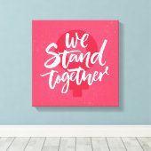 We staan samen canvas afdruk (Insitu (Houten vloer))