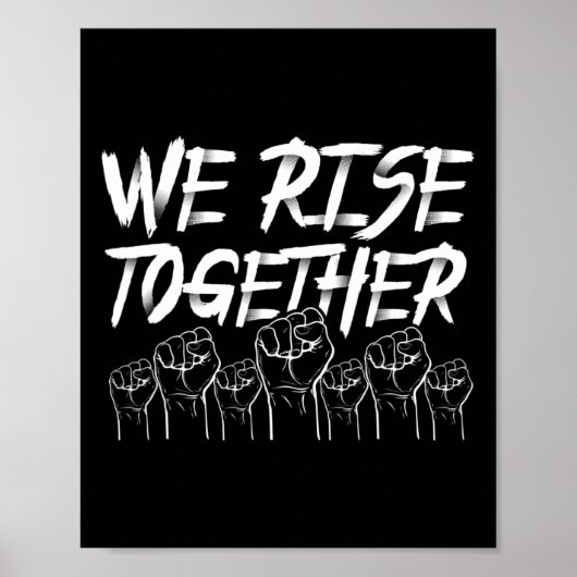 We staan samen op Black History Month Poster (Voorkant)