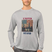 We staan verenigd | Amerikaans ontwerp Tri-Blend Shirt (Voorkant volledig)