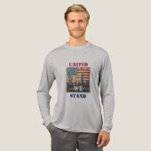 We staan verenigd | Amerikaans  ontwerp Tri-Blend Shirt (Voorkant)