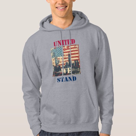 We staan verenigd | Patriottisch  ontwerp Hoodie (Voorkant)