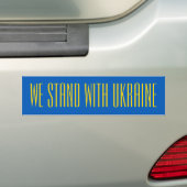 We staan voor de blauwe gele Bumpersticker in Oekr (Op auto)