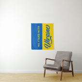 We staan voor de blauwe goudvlag van Oekraïne Wandkleed (In situ)