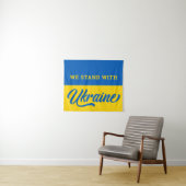 We staan voor de blauwe goudvlag van Oekraïne Wandkleed (In Situ (horizontaal))