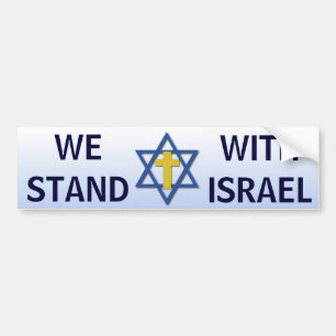 We staan voor Israël Bumpersticker