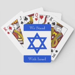 We staan voor Israël Pokerkaarten