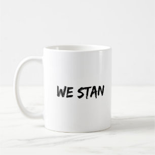 WE STAN Cool Grappige Typefout Zwarte Schrift Koffiemok