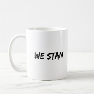 WE STAN Cool Grappige Typefout Zwarte Schrift Koffiemok