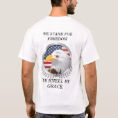 We Stand for Faith Heren T-shirt (Achterkant)