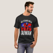 We Stand With Taiwan Flag Republic Of China ROC Fl T-shirt (Voorkant volledig)