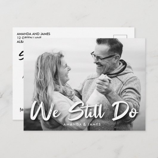 We stemmen nog steeds over vernieuwing om de datum aankondigingskaart (Voorkant / Achterkant)