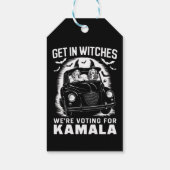 We stemmen op Kamala Halloween Cadeaulabel (Achterkant)