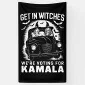 We stemmen op Kamala Halloween Spandoek (Verticaal)