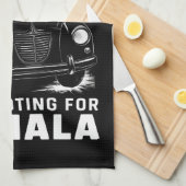 We stemmen op Kamala Halloween Theedoek (Quarter Fold)