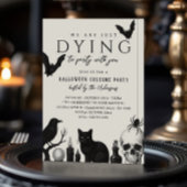 We sterven om een gotisch Halloweenfeest te vieren Kaart