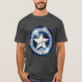 WE STEUNEN HET BLAUWE T-SHIRT (Voorkant)