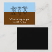 We Steunen Je Positieve Groenten Stelling  Notitiekaartje (Voorkant / Achterkant)