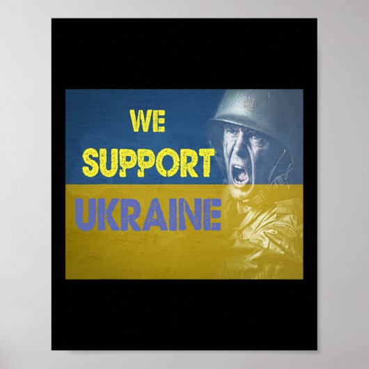 We steunen Oekraïne Geen Oorlog Poster (Voorkant)
