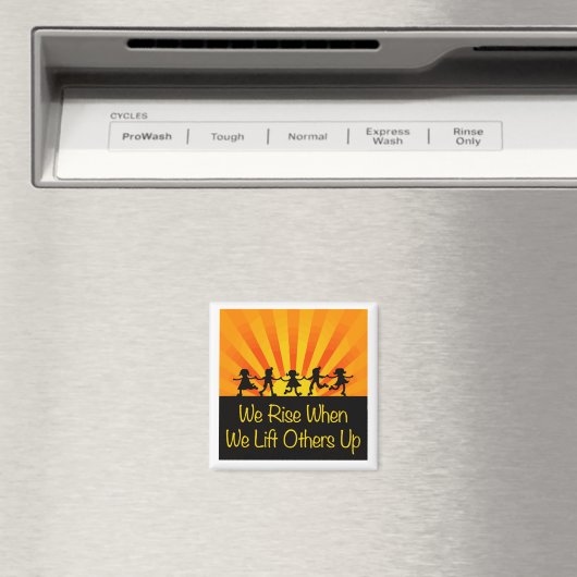 We stijgen als we anderen optillen magneet (Insitu (Vaatwasser))