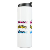 We stijgen door anderen op te tillen thermosbeker (Gedraaid links)