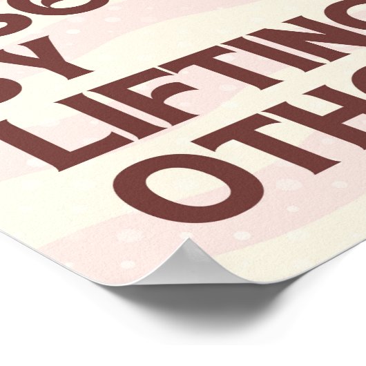 We stijgen door het Poster van anderen op te heffe (Hoek)