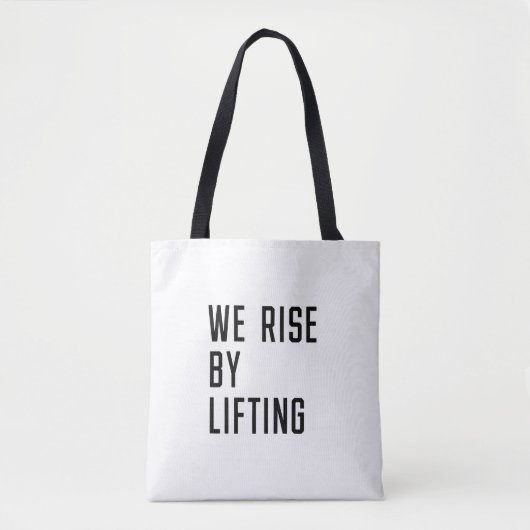We stijgen door te tillen tote bag (Voorkant)