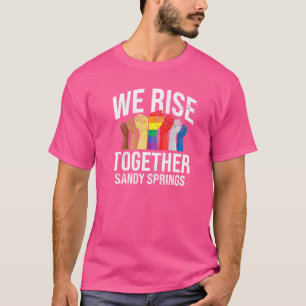 We stijgen samen Sandy Springs LGBTQ Georgia Pride T-shirt