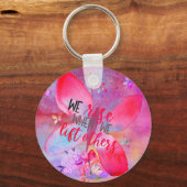 "We stijgen wanneer we anderen optillen" waterverf Sleutelhanger (Voorkant)