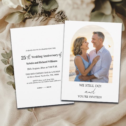 We Still Do 25e trouwjubileum foto Kaart