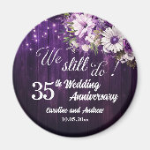 We Still Do 35e trouwjubileum slingerlichtjes Magneet (Voorkant)