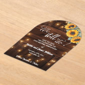 We Still Do 35th Wedding Anniversary String Lights Acryl Uitnodigingen (Laagn)