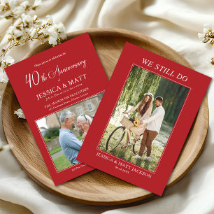 We Still Do 40th Robijnen Huwelijksjubileum Kaart