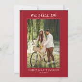 We Still Do 40th Ruby Wedding Anniversary Kaart (Voorkant)