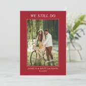 We Still Do 40th Ruby Wedding Anniversary Kaart (Staand voorkant)