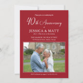 We Still Do 40th Ruby Wedding Anniversary Kaart (Achterkant)