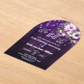 We Still Do 40th Wedding Anniversary String Lights Acryl Uitnodigingen (Laagn)