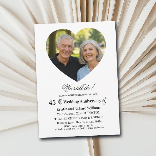 We Still Do 45e trouwjubileum foto Kaart
