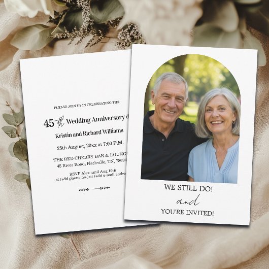 We Still Do 45e trouwjubileum foto Kaart
