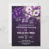 We Still Do 45th Wedding Anniversary String Lights Kaart (Voorkant)
