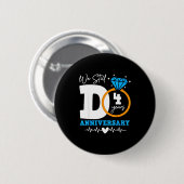 We Still Do 4 Jaar Grappig Stel 4de Huwelijksverja Ronde Button 5,7 Cm (Voorkant /achterkant)