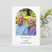 We Still Do 55e trouwjubileum foto Kaart (Staand voorkant)