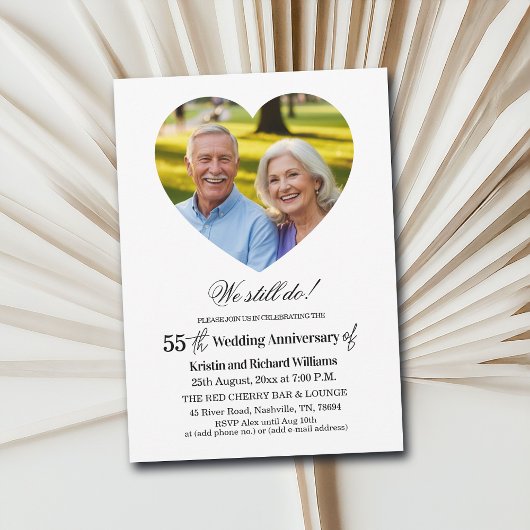 We Still Do 55e trouwjubileum foto Kaart