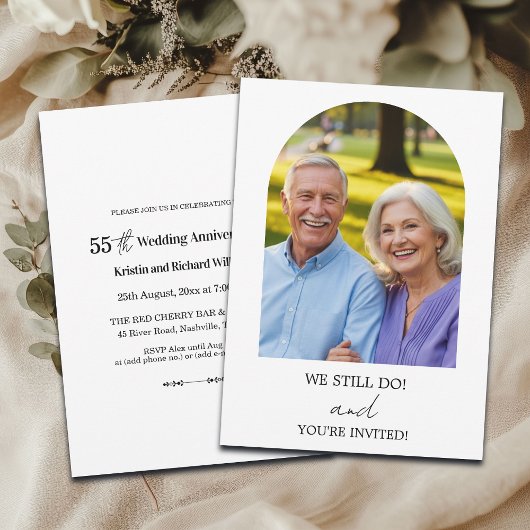 We Still Do 55e trouwjubileum foto Kaart