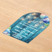 We Still Do 5th Wedding Anniversary String Lights Acryl Uitnodigingen (Laagn)