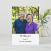 We Still Do 65e trouwjubileum foto Kaart (Staand voorkant)